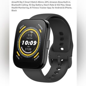amazfit bip 5 Smart Watch - Black wrist watch